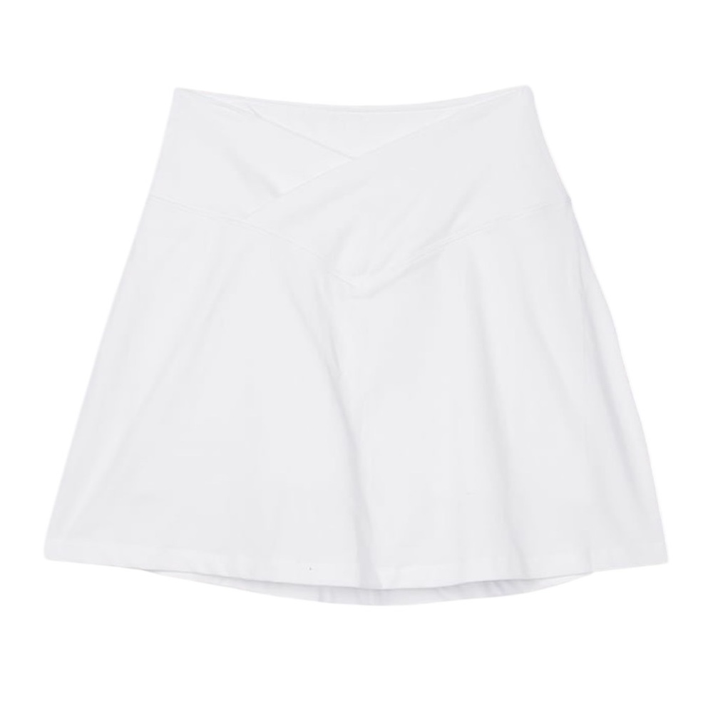 Victoria’s Secret Pink Active Womens Sz XXL Optic White Cotton V Crossover Skort